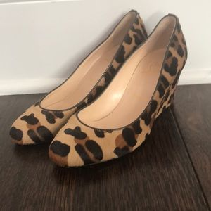 Christian Louboutin leopard wedges